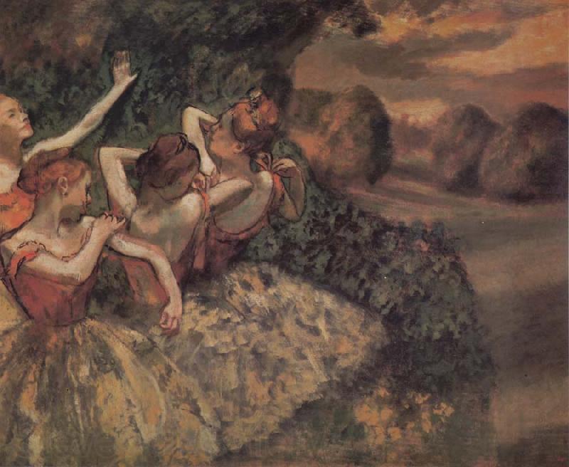 Edgar Degas Quatre Danseuses France oil painting art